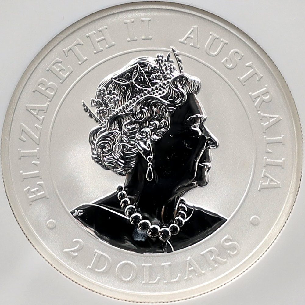 2015年 オーストラリア ハイレリーフ 1オンス銀貨 最高鑑定 - 美術品 ...